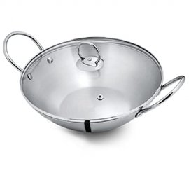 Blueberry's Stainless Steel Kadai with G...