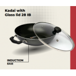 Boche Kadai With Glass Lid 28 (Induction Base)
