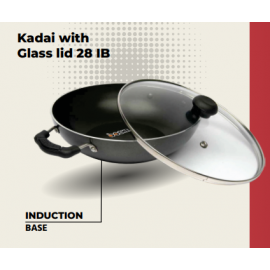 Boche Kadai With Glass Lid 28 (Induction...