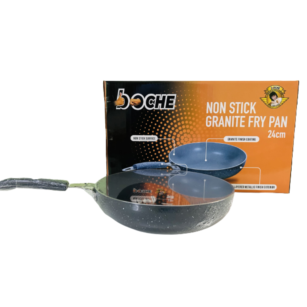 Boche Non-Stick Granite Fry Pan 24cms Induction with Soft Touch