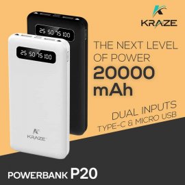 Kraze Power Bank 20000 mAh
