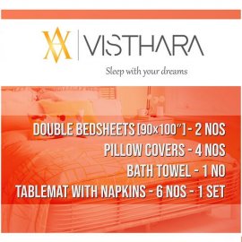 VISTHARA NEW DOUBLE BEDSHEET AND DINING ...