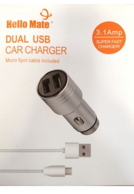HelloMate 106 3.1 A BULLET CAR CHARGER 