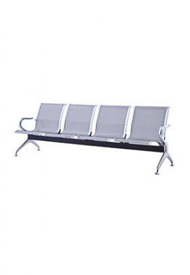 Four seater steel bench
