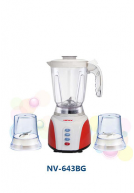 NEVICA BLENDER WITH 2 GRINDERS- UNBREAKABLE JARS.