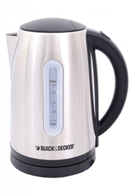 BLACK AND DECKER 1.7L Stainless Steel Kettle - JC400-B5
