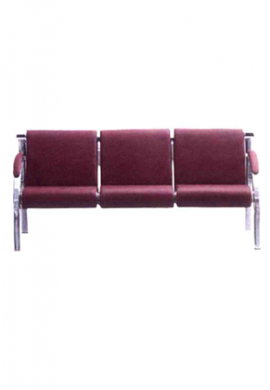 Jolly three seater on chrome frame